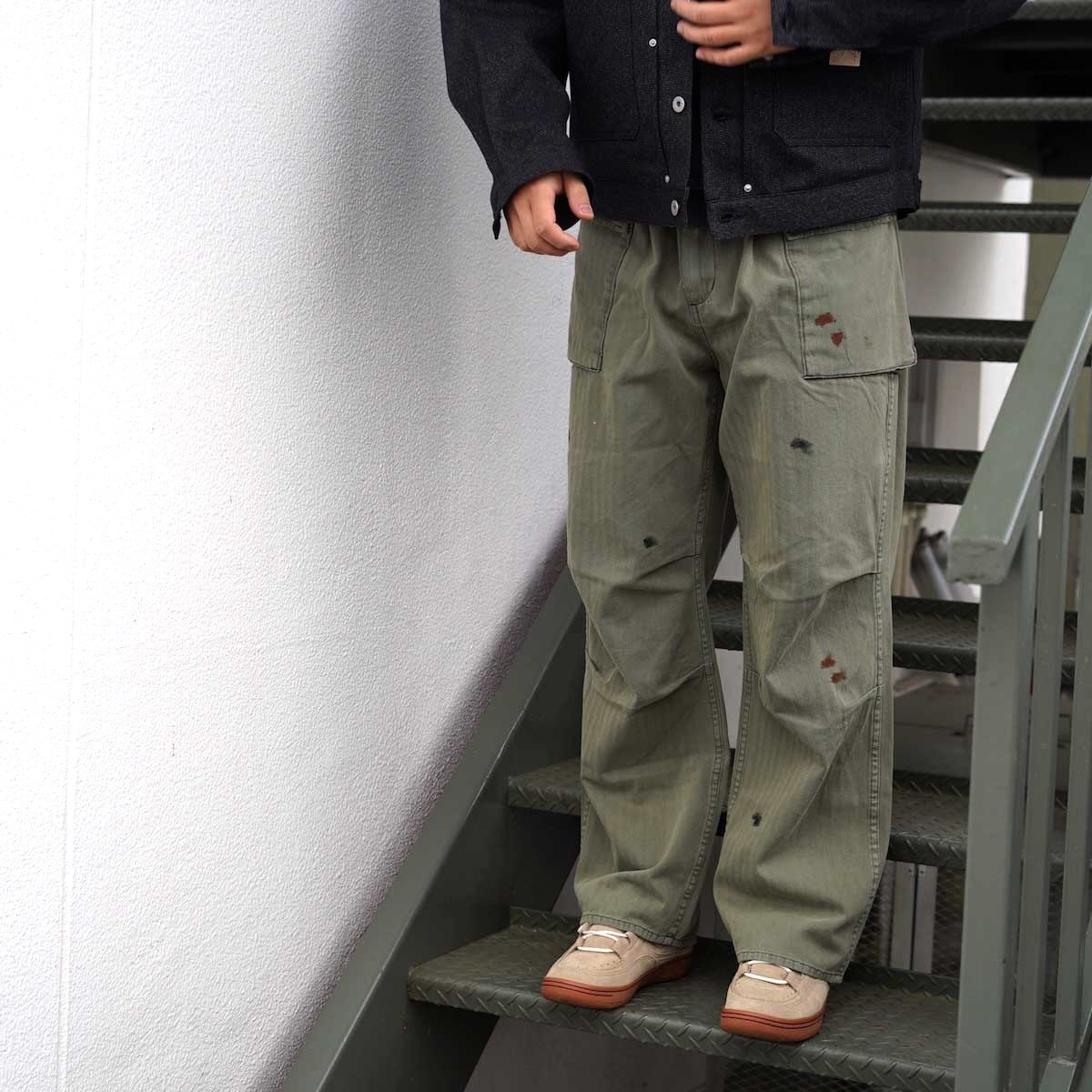 F-LAGSTUF-F / FADE HBT PANTS (Black)